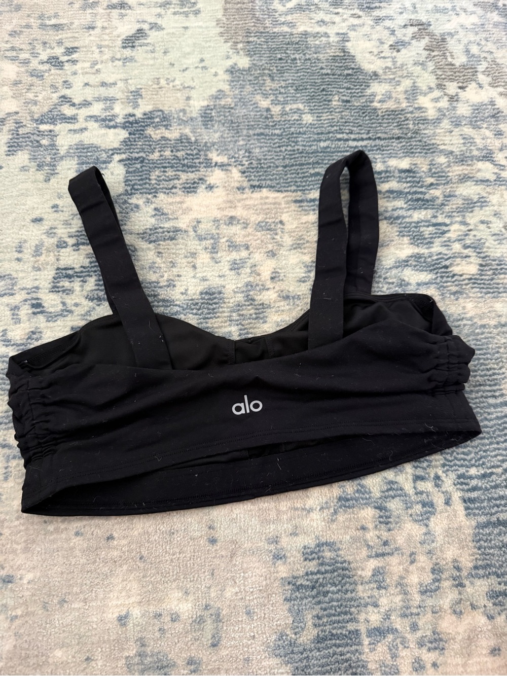 Alo Black Sports Bra - Strappy Athletic Bralette